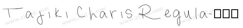 Tajiki Charis Regula字体转换